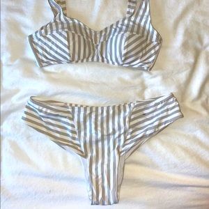 Zulu and Zephyr Striped Bikini